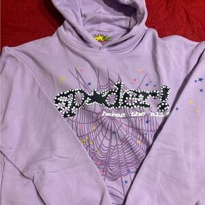 Purple Spider Graphic Hoodie